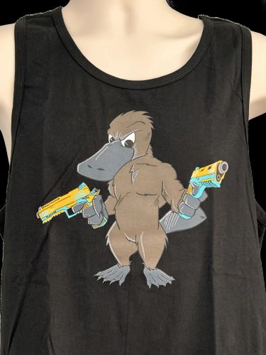 Men's Platypus Guy Tanktop - Black